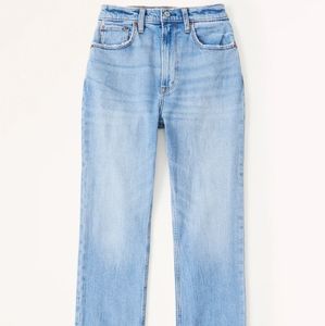 A&F | Curve Love Ultra High Rise Ankle Straight Jean NWT